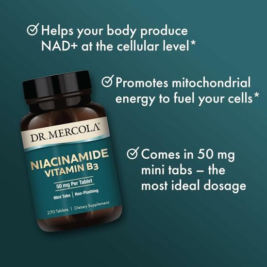 Dr. Mercola Niacinamide Vitamin B3 Tablets 270 Tablets