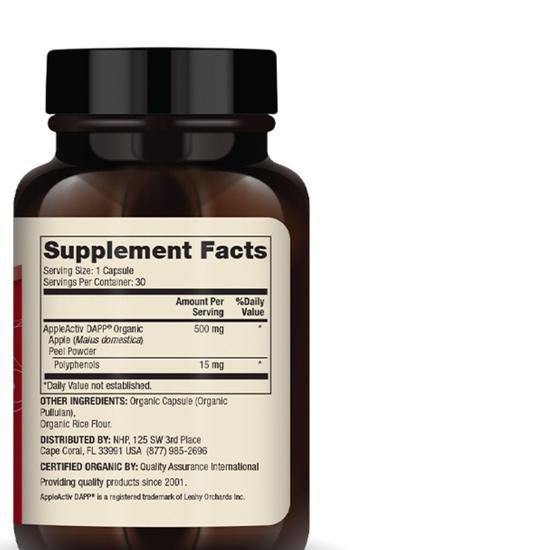 Dr. Mercola Organic Apple Peel Advanced Capsules 30 Capsules