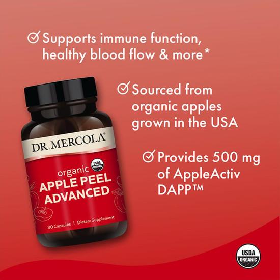 Dr. Mercola Organic Apple Peel Advanced Capsules 30 Capsules