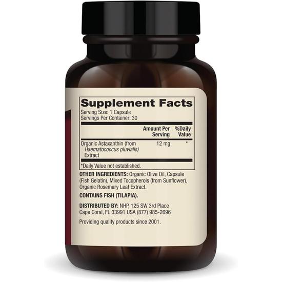 Dr. Mercola Organic Astaxanthin 12mg Capsules 30 Capsules