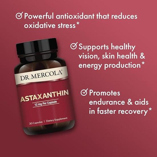 Dr. Mercola Organic Astaxanthin 12mg Capsules 30 Capsules