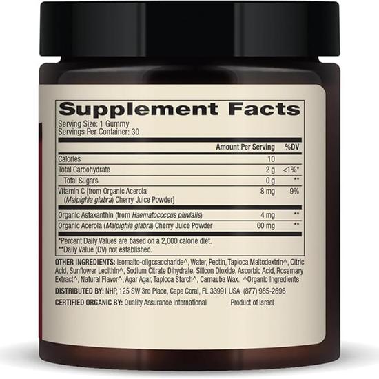 Dr. Mercola Organic Astaxanthin Cherry Gummies 30 Gummies