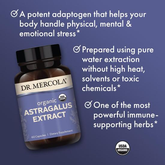 Dr. Mercola Organic Astragalus Extract Tablets 60 Tablets