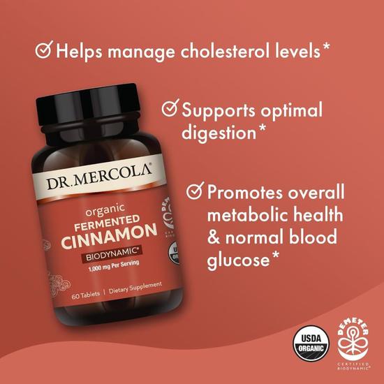 Dr. Mercola Organic Biodynamic Cinnamon Tablets 60 Tablets