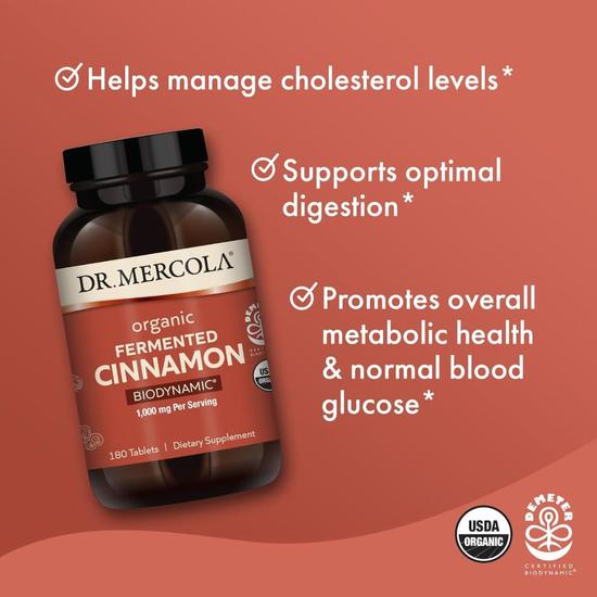 Dr. Mercola Organic Biodynamic Cinnamon Tablets 60 Tablets