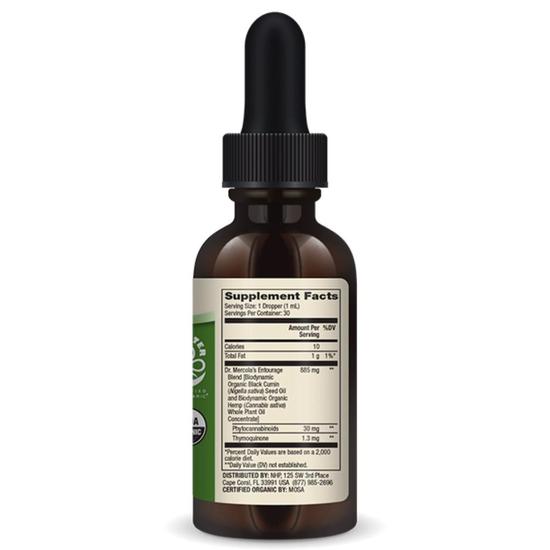 Dr. Mercola Organic Biodynamic Hemp Oil Concentrate 30ml