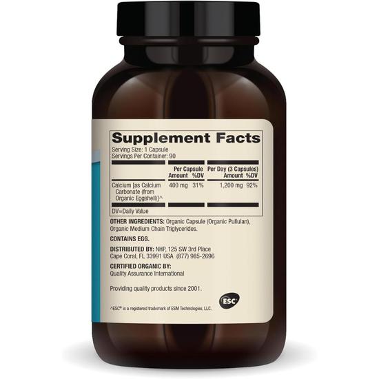 Dr. Mercola Organic Calcium Capsules 90 Capsules