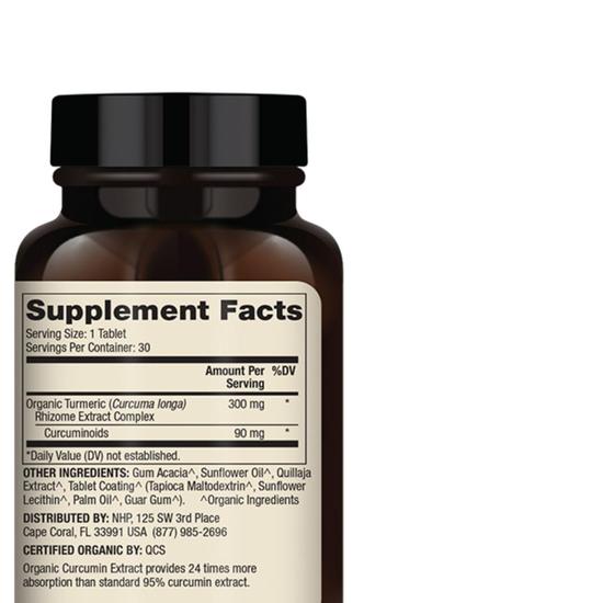 Dr. Mercola Organic Curcumin Extract Tablets 30 Tablets