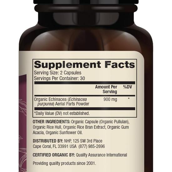 Dr. Mercola Organic Echinacea Capsules 60 Capsules