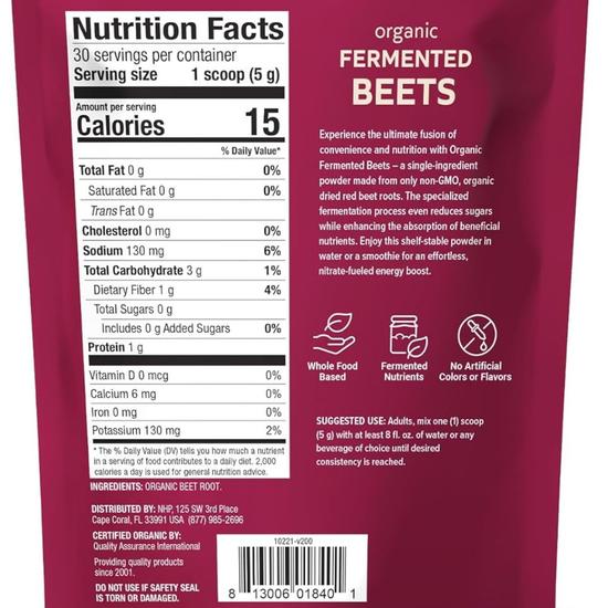 Dr. Mercola Organic Fermented Beet Powder 150g