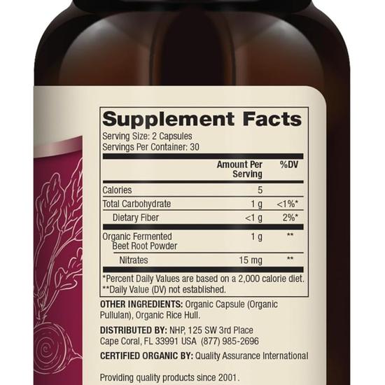 Dr. Mercola Organic Fermented Beets Capsules 60 Capsules
