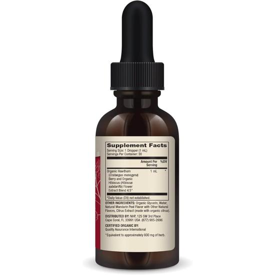 Dr. Mercola Organic Hawthorn & Hibiscus Liquid Drops 30ml