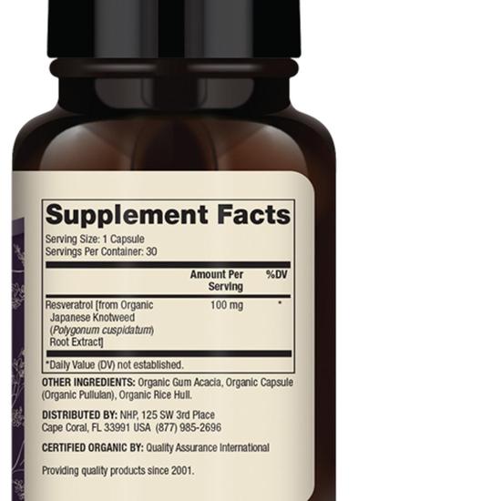 Dr. Mercola Organic Resveratrol Capsules 30 Capsules
