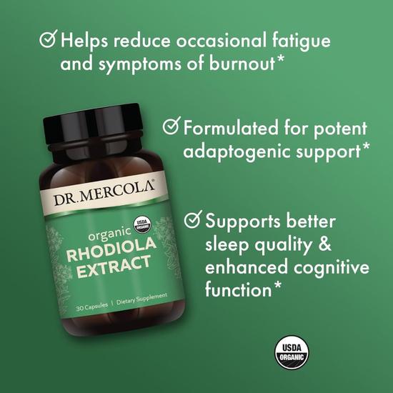 Dr. Mercola Organic Rhodiola Extract Capsules 30 Capsules