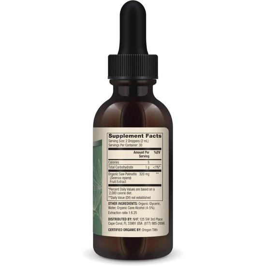 Dr. Mercola Organic Saw Palmetto Liquid Drops 60ml