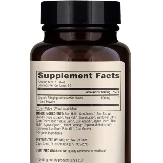 Dr. Mercola Organic Stinging Nettle Tablets 60 Tablets