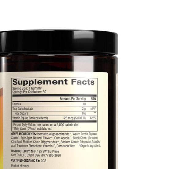 Dr. Mercola Organic Vitamin D3 Cherry Gummies 30 Gummies
