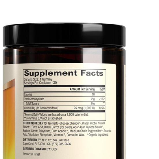 Dr. Mercola Organic Vitamin D3 Cherry Gummies For Kids 30