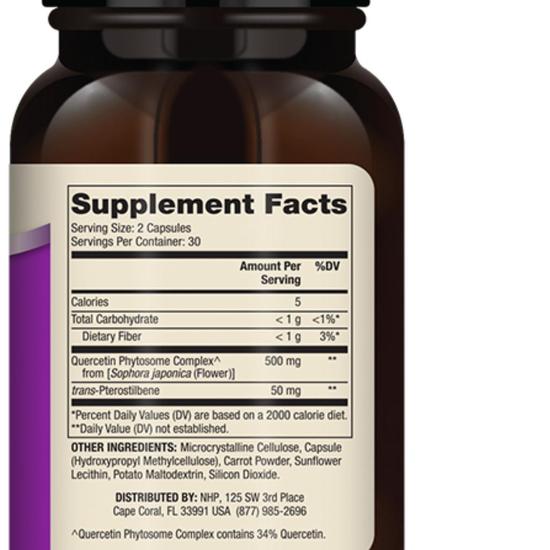 Dr. Mercola Quercetin & Pterostilbene Advanced Capsules 60 Capsules