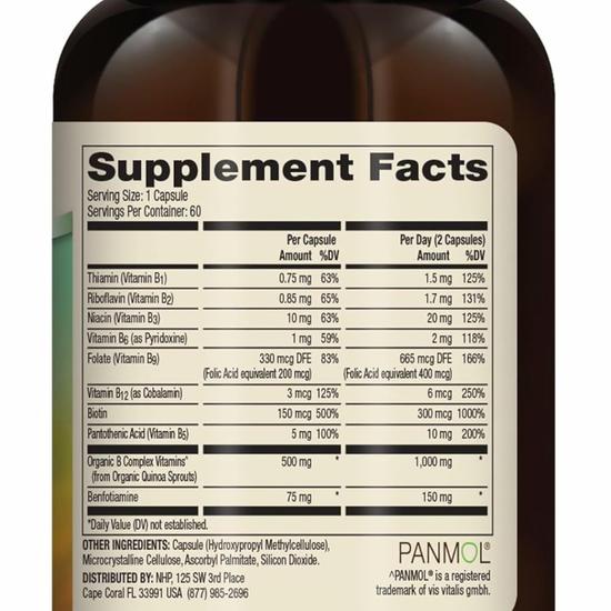 Dr. Mercola Vitamin B Complex Capsules 60 Capsules