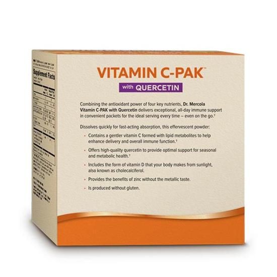 Dr. Mercola Vitamin C-PAK With Quercetin Sachets 30 Sachets