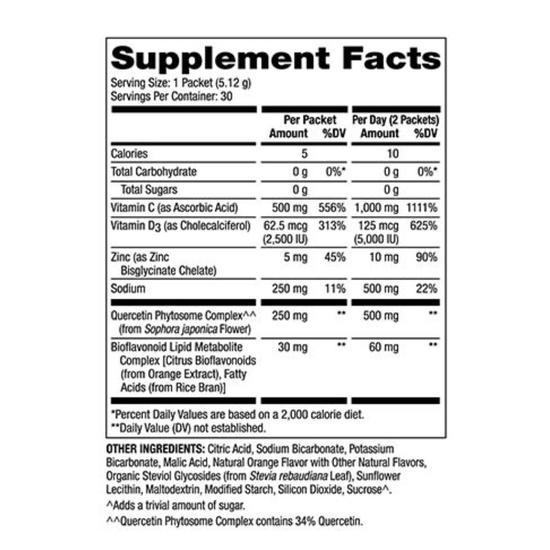 Dr. Mercola Vitamin C-PAK With Quercetin Sachets 30 Sachets