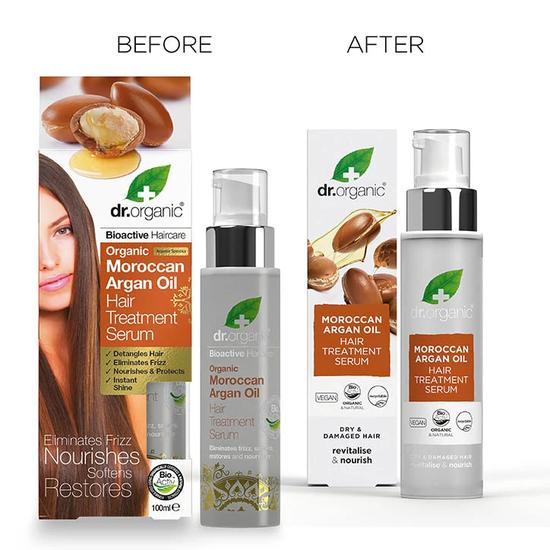 Dr. Organic Bioactive Skin Care Organic Moroccan Argan Oil Hair Treatment Serum 100ml