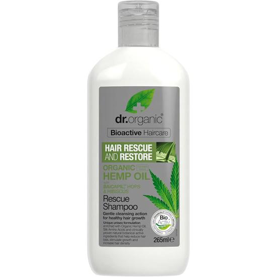 Dr. Organic Dr Bioactive Hair Care Organic Hemp Oil Rescue Shampoo 265ml