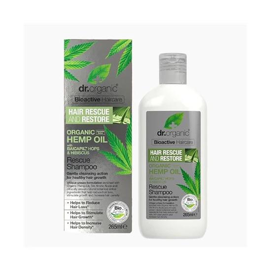 Dr. Organic Dr Bioactive Hair Care Organic Hemp Oil Rescue Shampoo 265ml