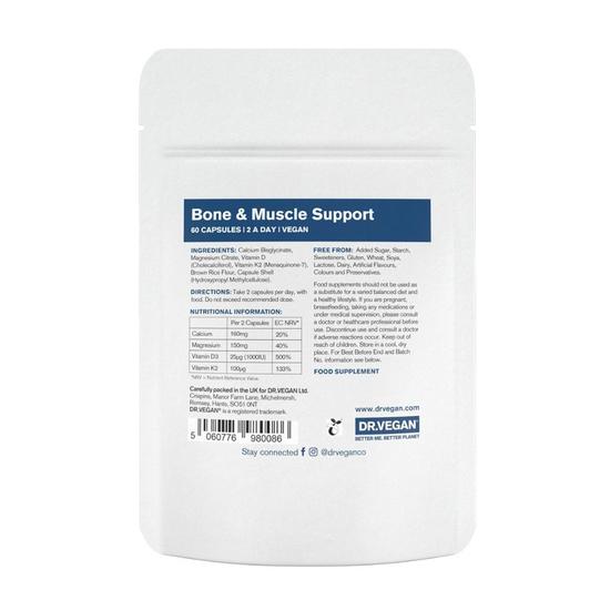 Dr Vegan Bone & Muscle Support Capsules 60 Capsules