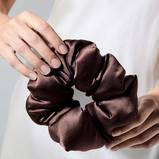 Drowsy Cocoa Glow Padded Scrunchie