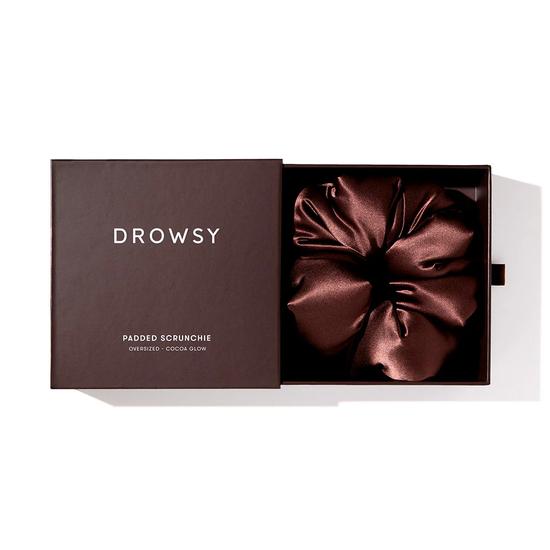 Drowsy Cocoa Glow Padded Scrunchie