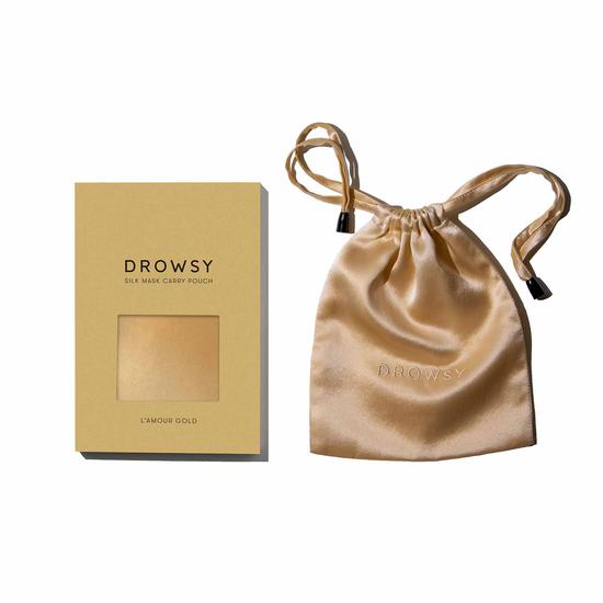 Drowsy L'Amour Gold Silk Carry Pouch