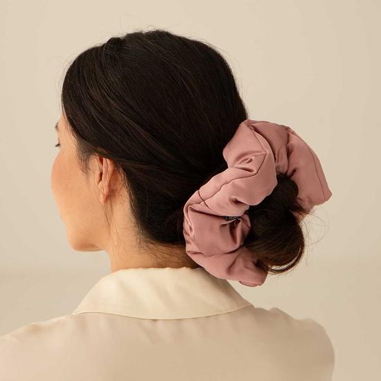 Drowsy Padded Scrunchie Midnight Blue