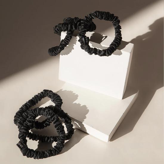 Drowsy Skinny Scrunchie Set Rose, Dusty, Black