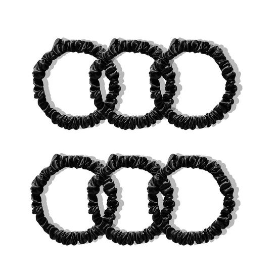 Drowsy Skinny Scrunchie Set Rose, Dusty, Black