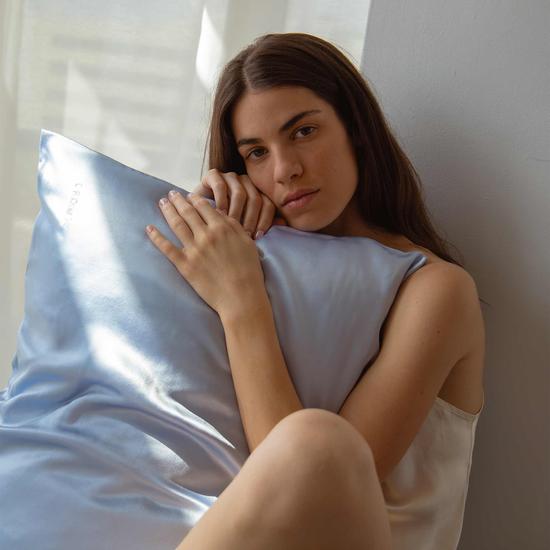 Drowsy Sleep Co Blue Belle Silk Pillowcase 1 unit