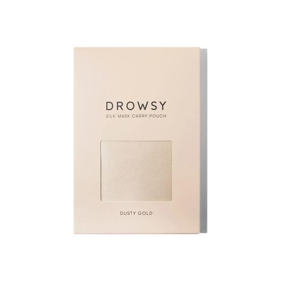 Drowsy Sleep Co Dusty Gold Silk Carry Pouch