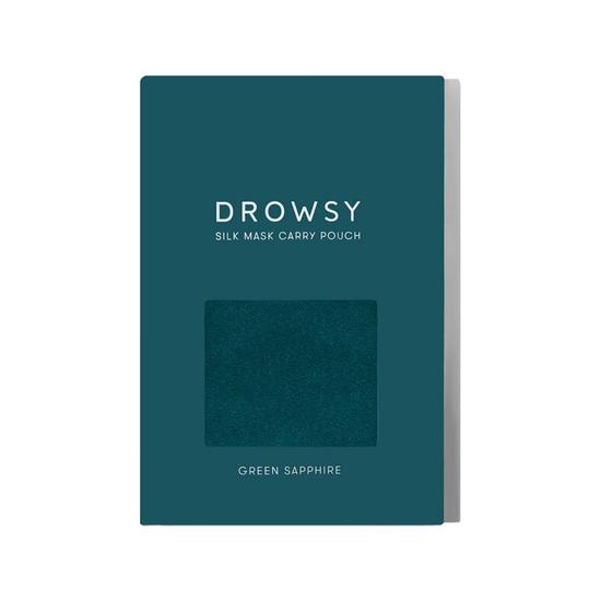 Drowsy Sleep Co Green Sapphire Silk Carry Pouch