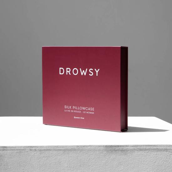Drowsy Sleep Co La Vie En Rouge Silk Pillowcase 1 unit