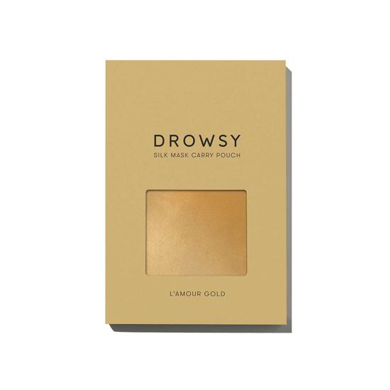 Drowsy Sleep Co L'Amour Gold Silk Carry Pouch