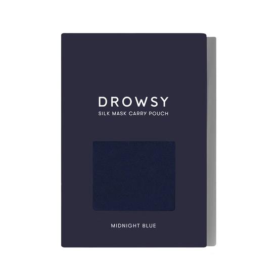 Drowsy Sleep Co Midnight Blue Silk Carry Pouch