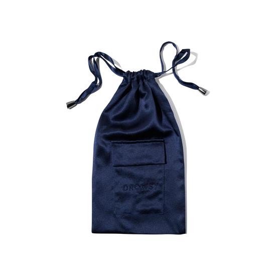 Drowsy Sleep Co Midnight Blue Silk Carry Pouch