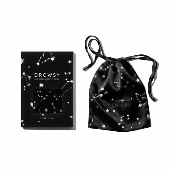 Drowsy Starry Eyed Silk Carry Pouch