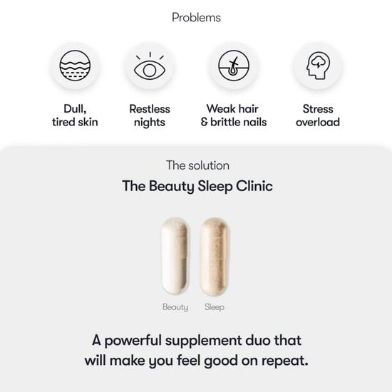 Drowsy Supplements Beauty Sleep Clinic 30x Sleep Capsules + 30x Beauty Capsules