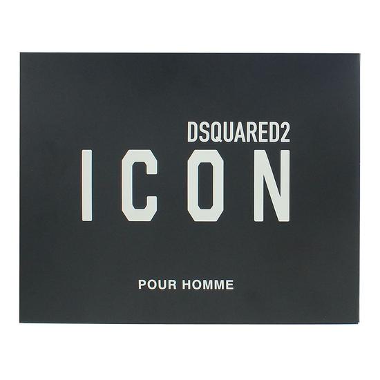 Dsquared2 Icon Pour Homme Eau De Parfum 100ml, Shower Gel 100ml + Aftershave Balm 100ml Gift Set 100ml