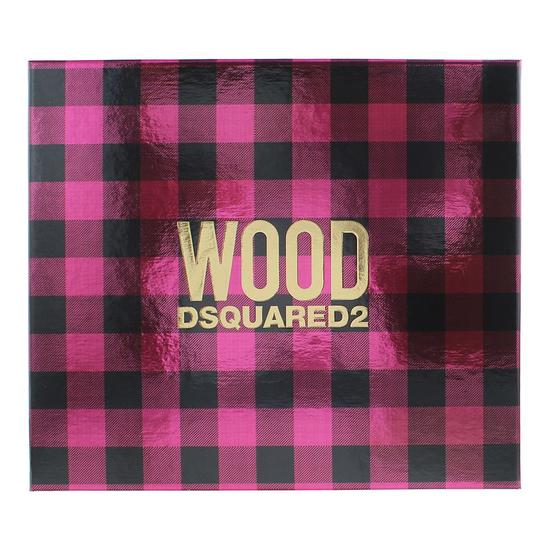 Dsquared2 Wood Eau De Toilette 50ml, Body Lotion 50ml + Shower Gel 50ml Gift Set 50ml