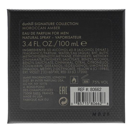Dunhill London Signature Collection Moroccan Amber Eau De Parfum 100ml