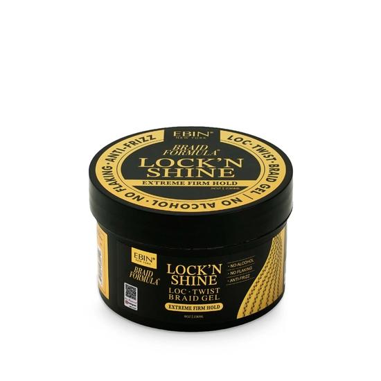 Ebin New York Braid Formula Lock N Shine Extreme Firm Hold Gel 236ml
