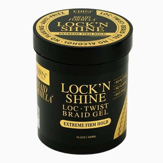 Ebin New York Braid Formula Lock N Shine Extreme Firm Hold Gel 236ml